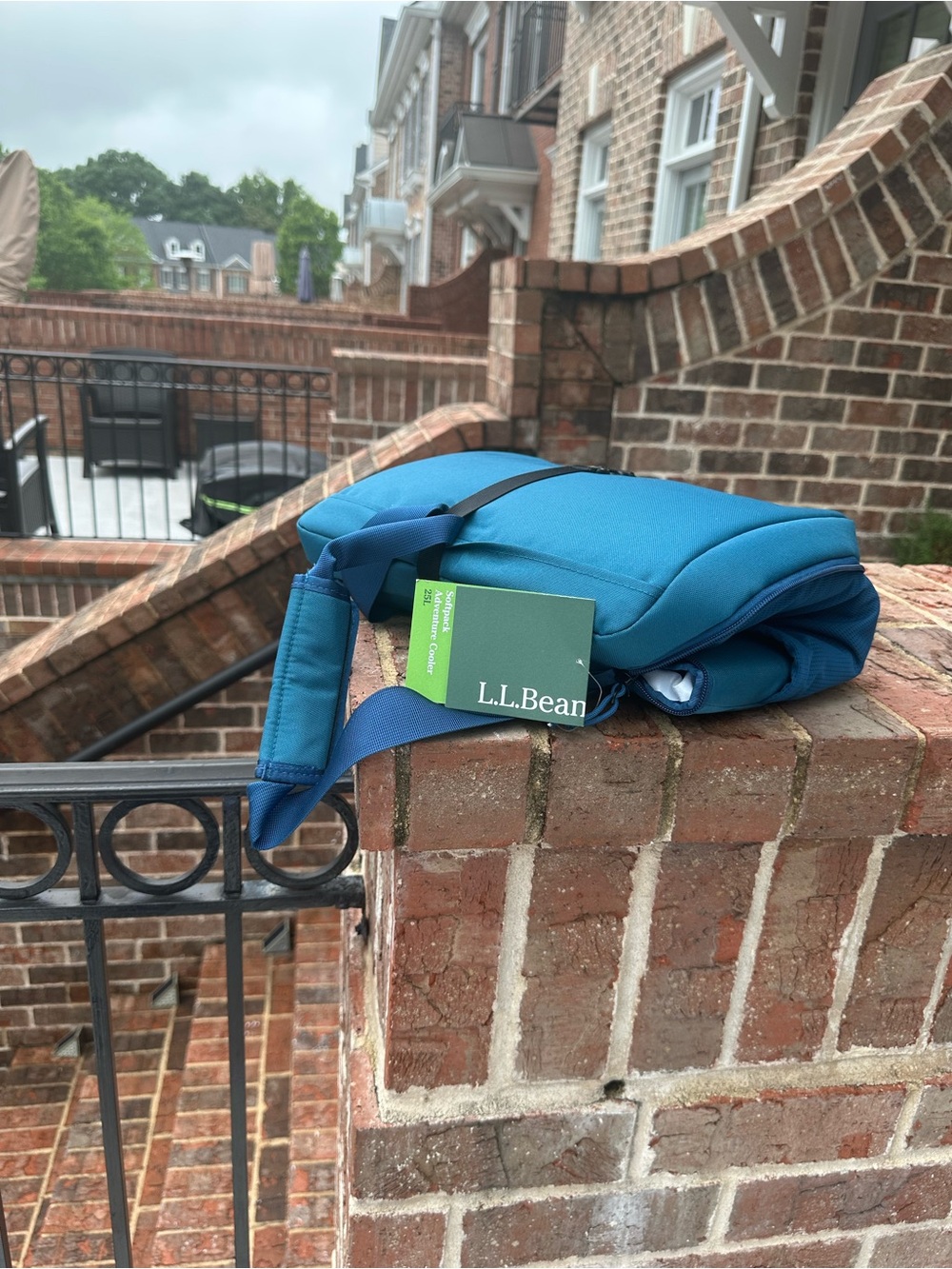 L.L. Bean Teal Softpack Adventure Cooler with Navy Strap NWT